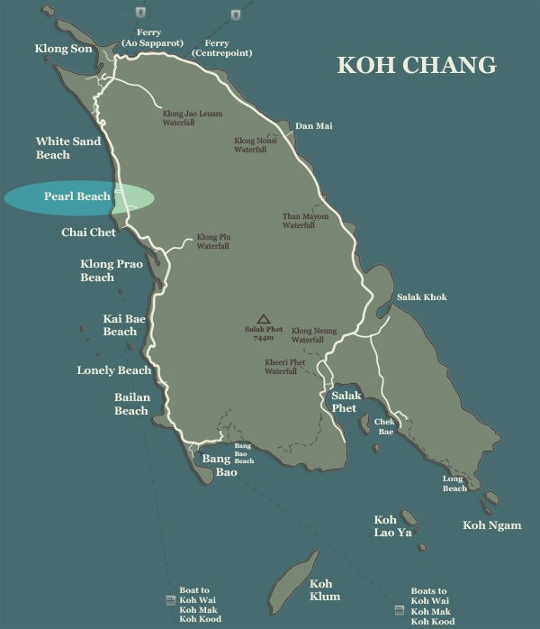 Pearl Beach Koh Chang Map