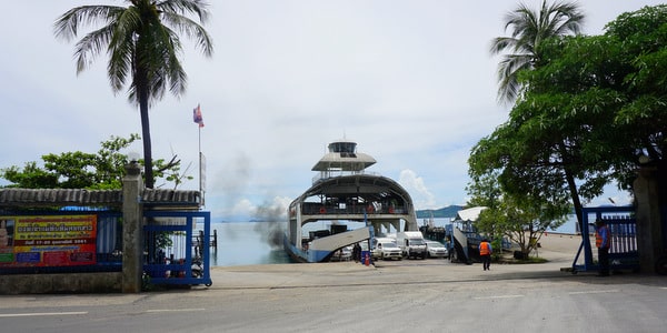 Ferry arriving at Koh Chang