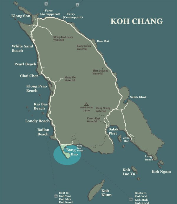 Bang Bao Koh Chang Map