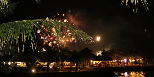 fireworks kai bae beach new year