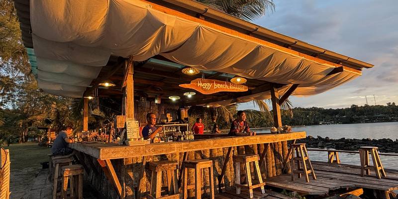 sunset koh kood bar sea