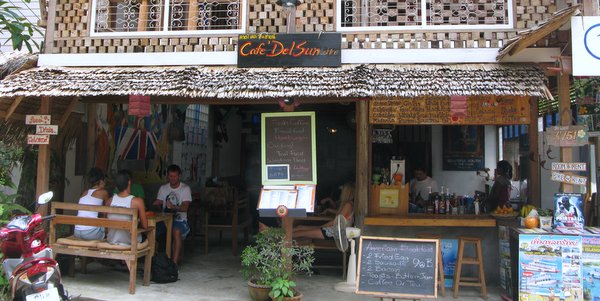 front cafe del sunshine lonely beach restaurants koh chang