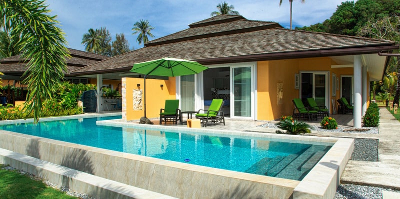 front pool villa sale