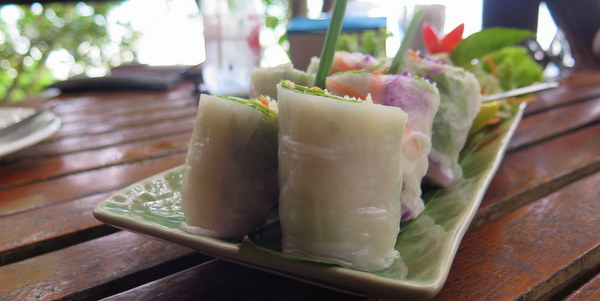 spring rolls at saffron