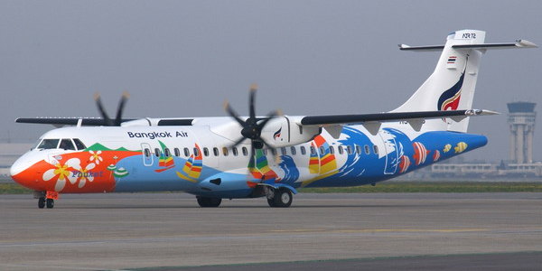 plane Bangkok Airways Trat Airport