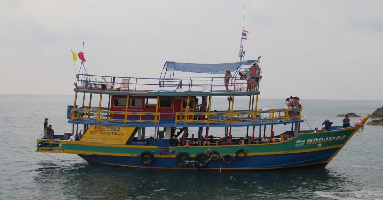 kontiki boat at sea