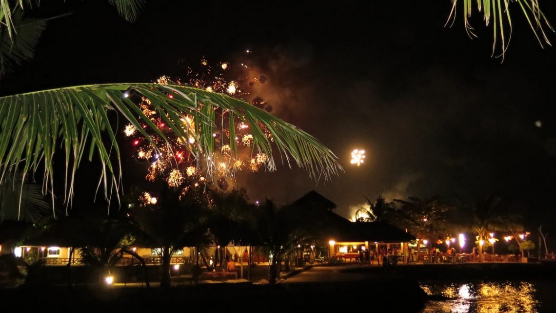 fireworks kai bae beach party koh chang